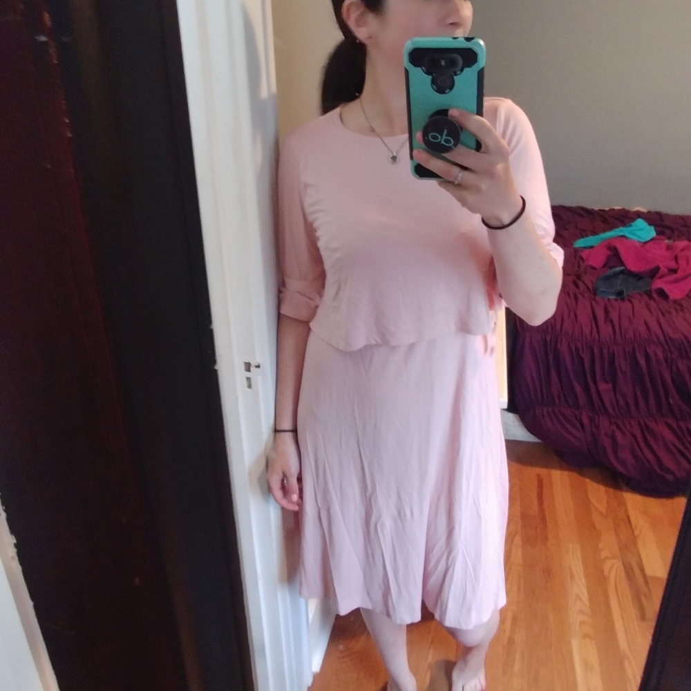 Asos design maternity nursing double layer